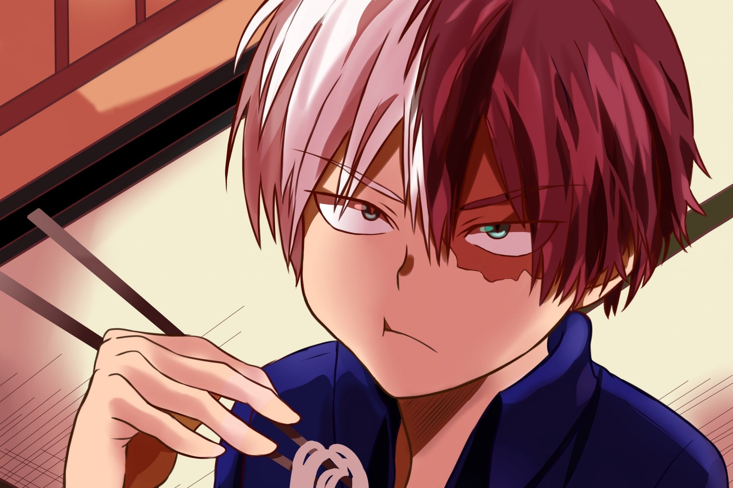 Shoto Todoroki fuoco e ghiaccio, 1600x900 900p, Desktop