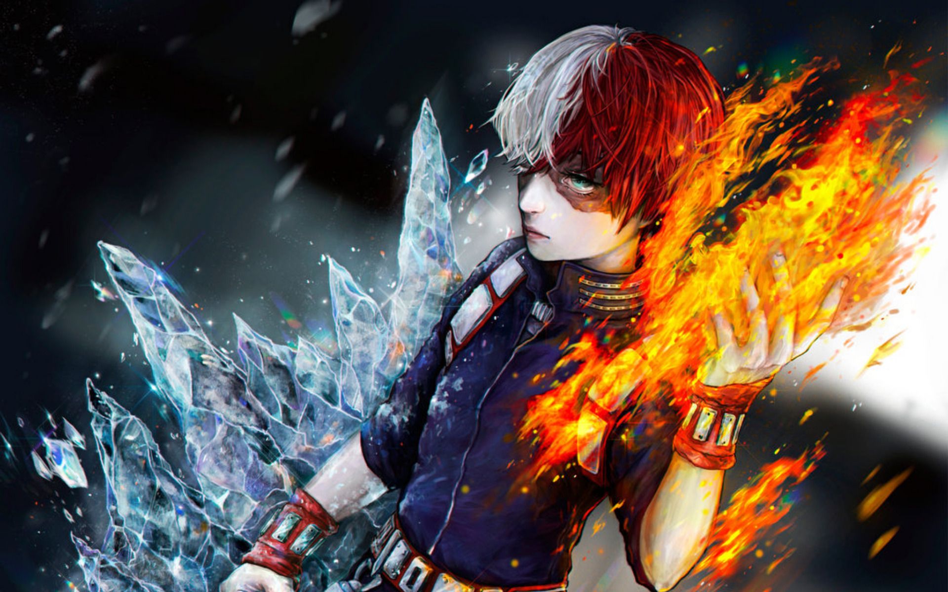 Shoto Todoroki, My Hero Academia, eroi, 2510x1671 2K, PC Desktop