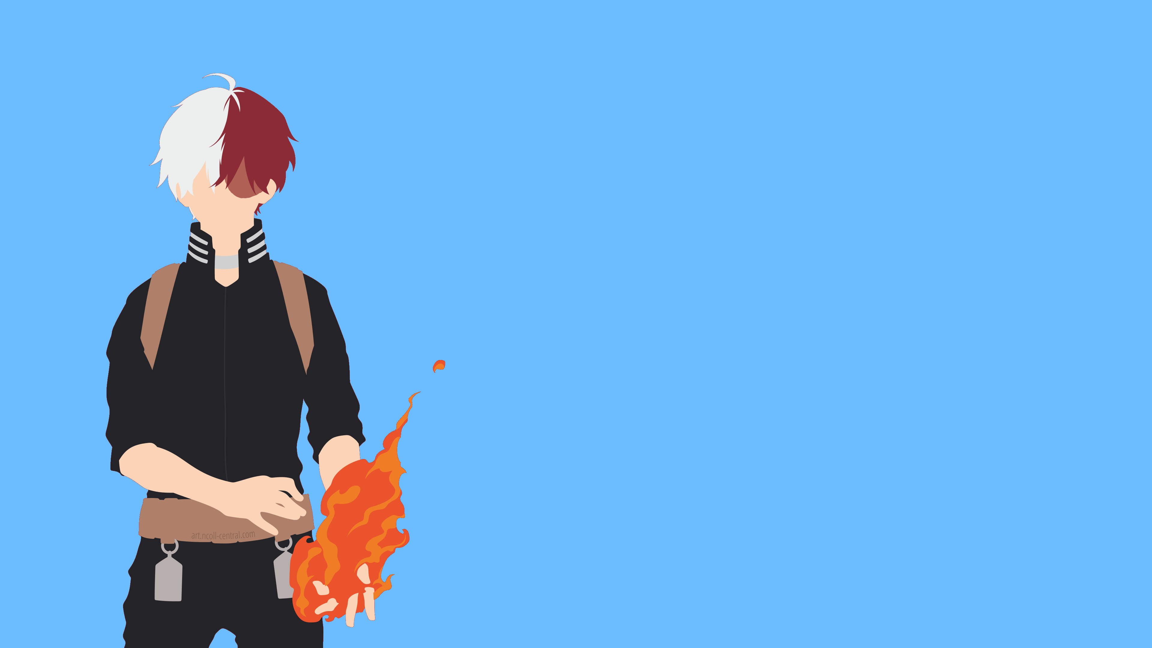 Shoto Todoroki, My Hero Academia, 2048x1152 2K, Monitor Gaming