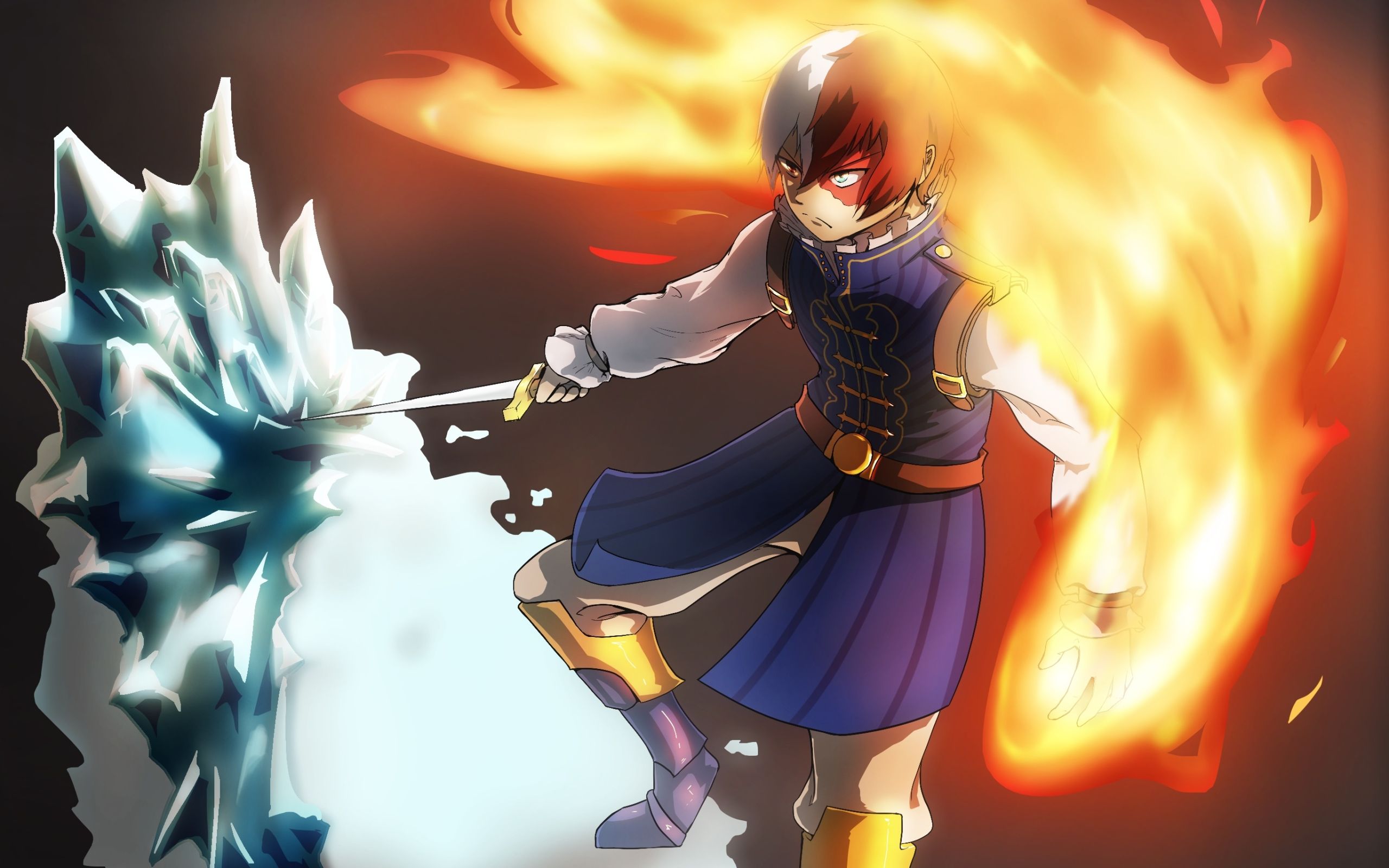 Deku e Todoroki, My Hero Academia, One For All, 1920x1080 Full HD 1080p, PC