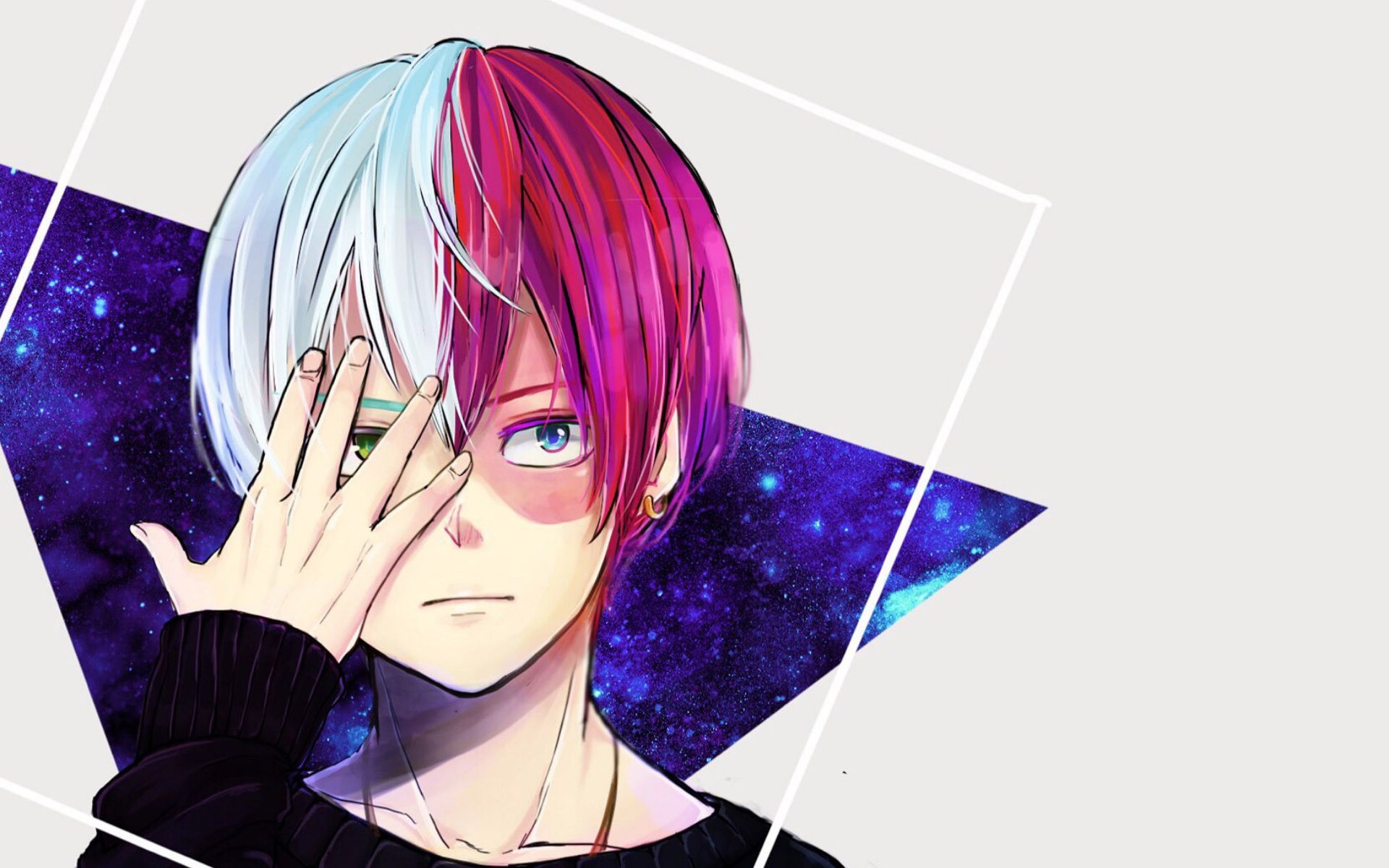 Shoto Todoroki ghiaccio e fuoco, 2560x1600 2K+, Monitor Gaming