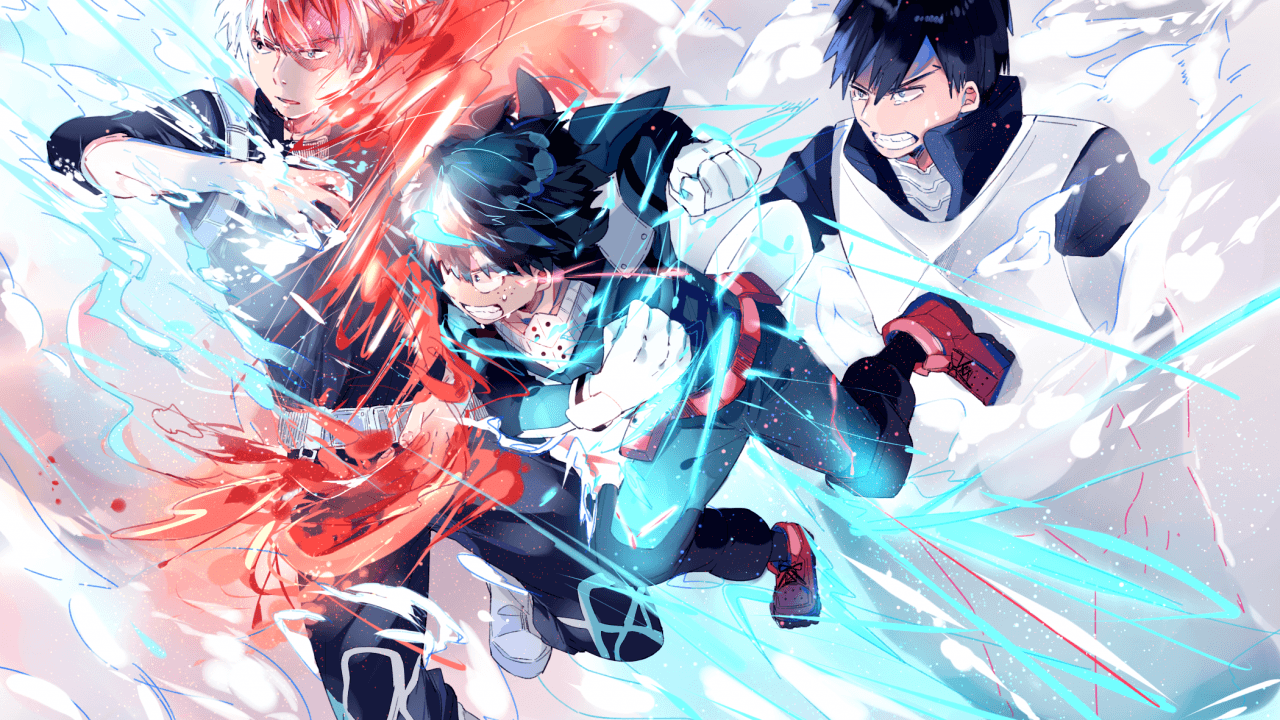 Todoroki, Deku, Bakugo My Hero Academia, One For All, 1280x720 HD, Desktop