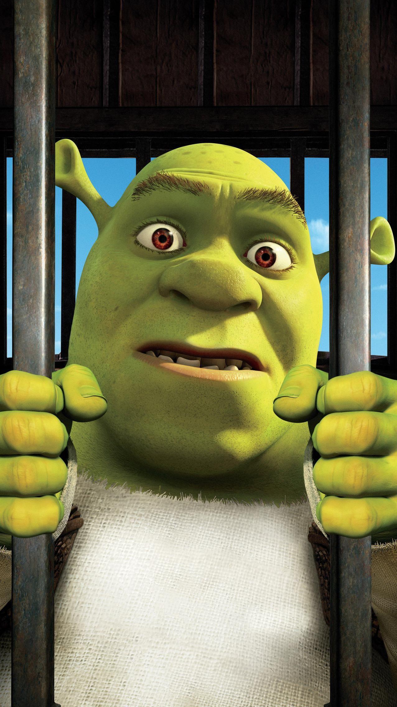 Shrek dietro le sbarre, 1276x2270 Verticale, Mobile