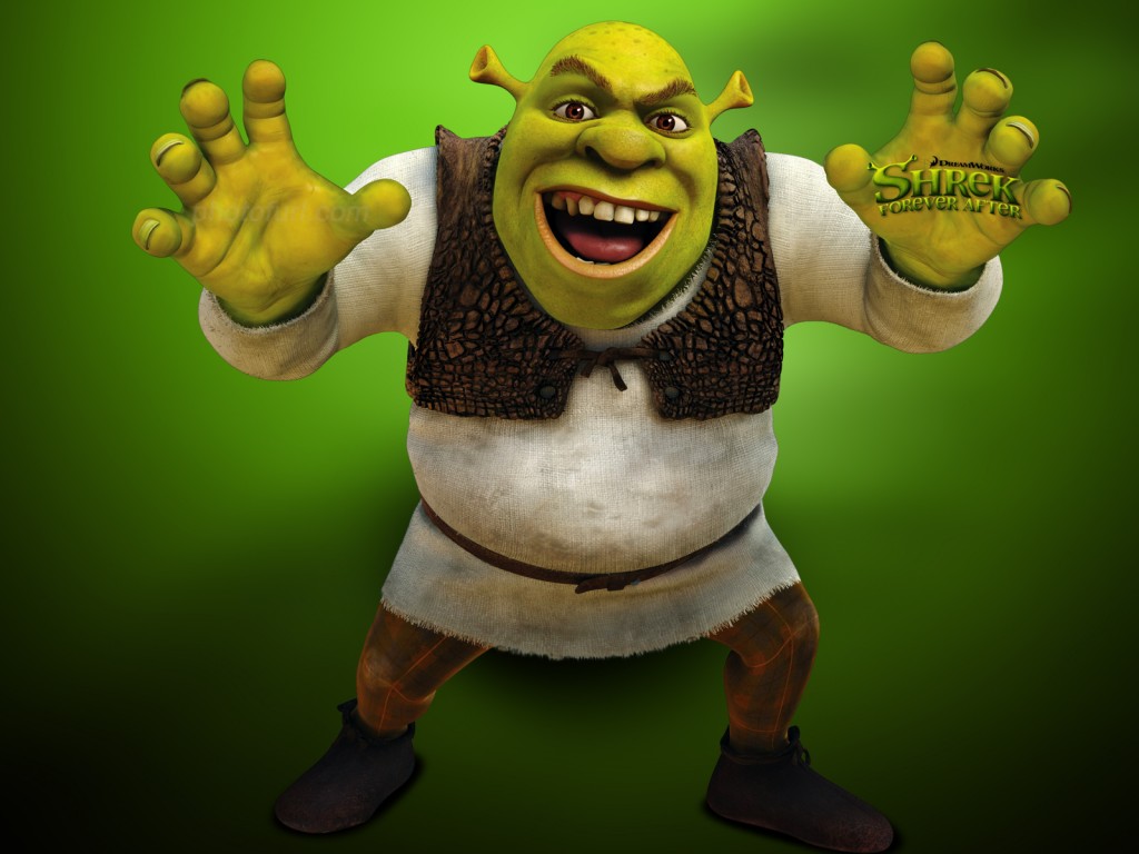 Shrek personaggio verde animato, 1024x768 HD, Laptop