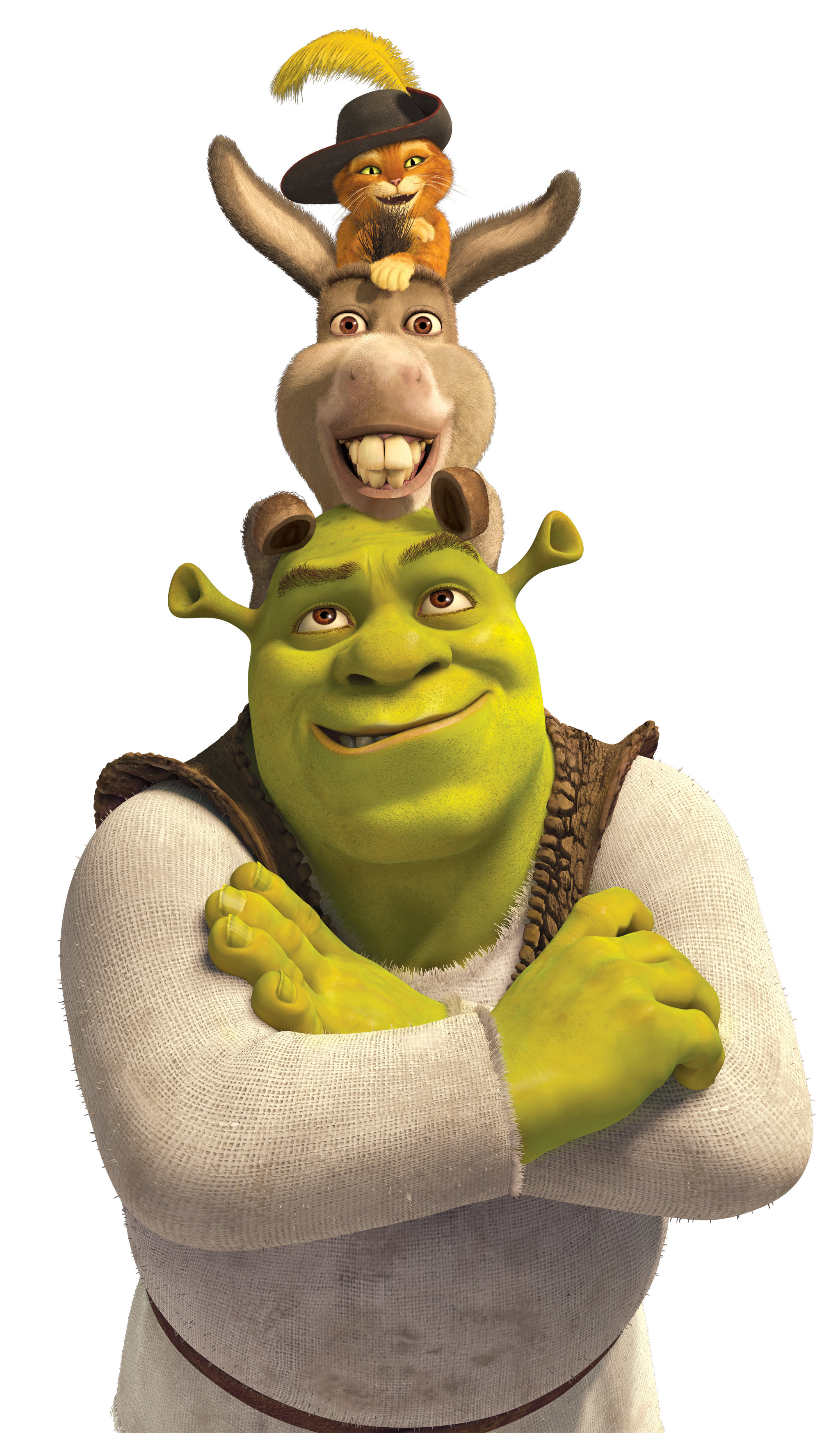 Shrek, Ciuchino e Gatto con Stivali, 2048x3492 Verticale, Mobile