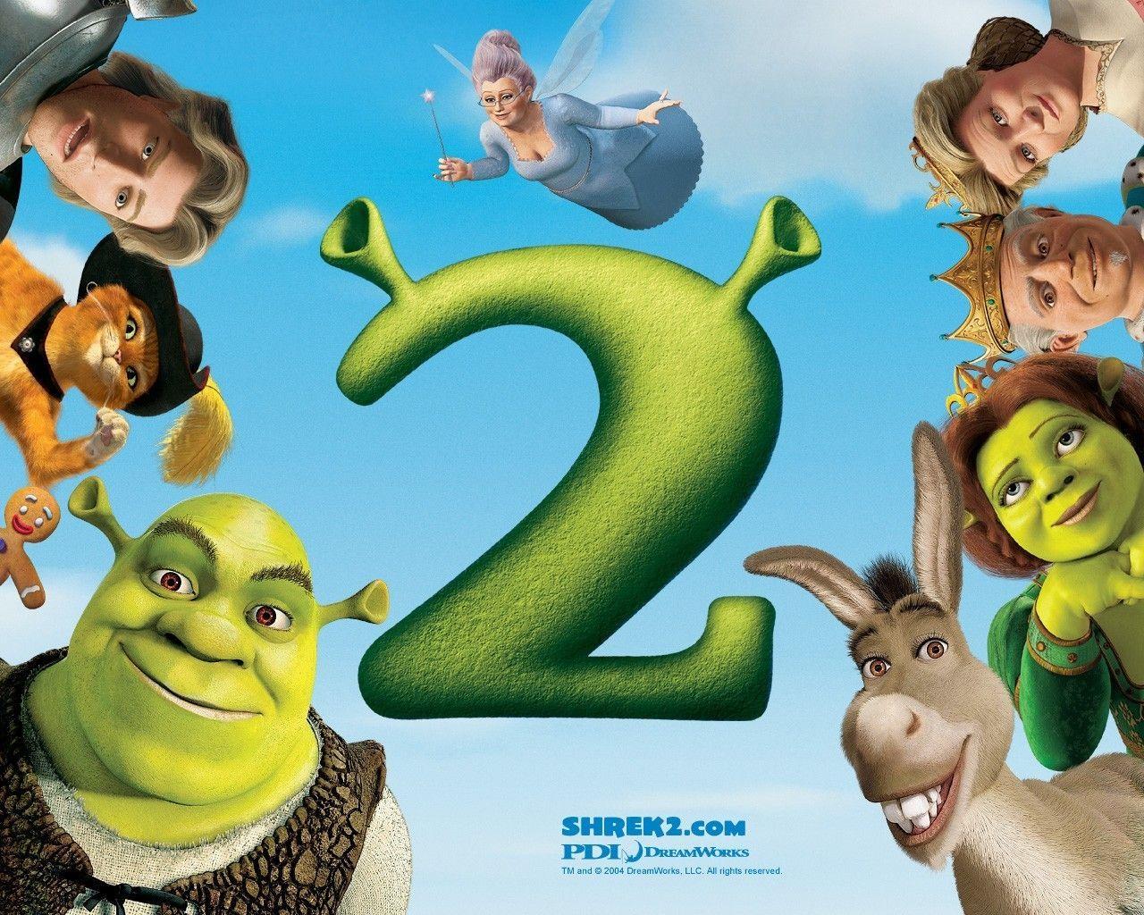 Shrek 2 personaggi poster, 1280x1024 720p, PC