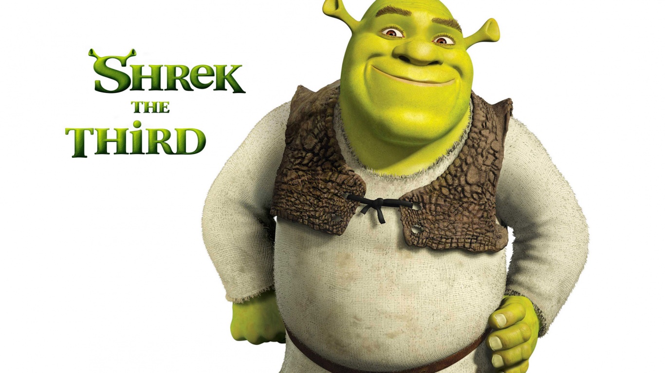 Shrek The Third personaggio, 1366x768 HD, Desktop
