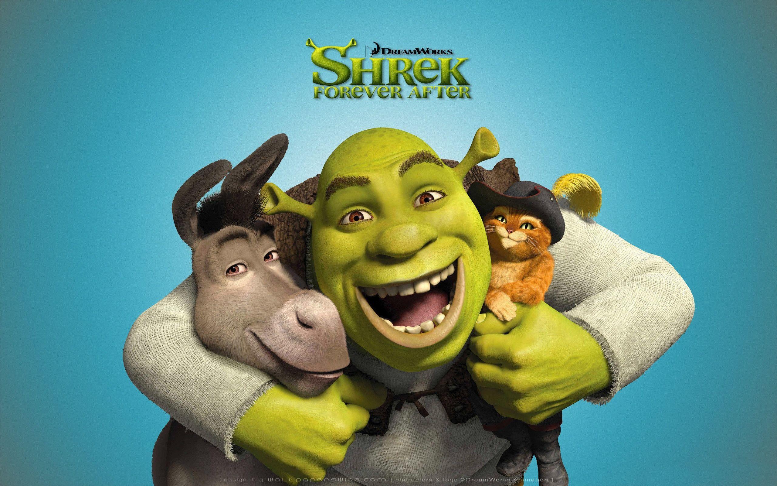 Shrek, Ciuchino e Gatto con gli Stivali, 2560x1600 2K, MacBook Pro