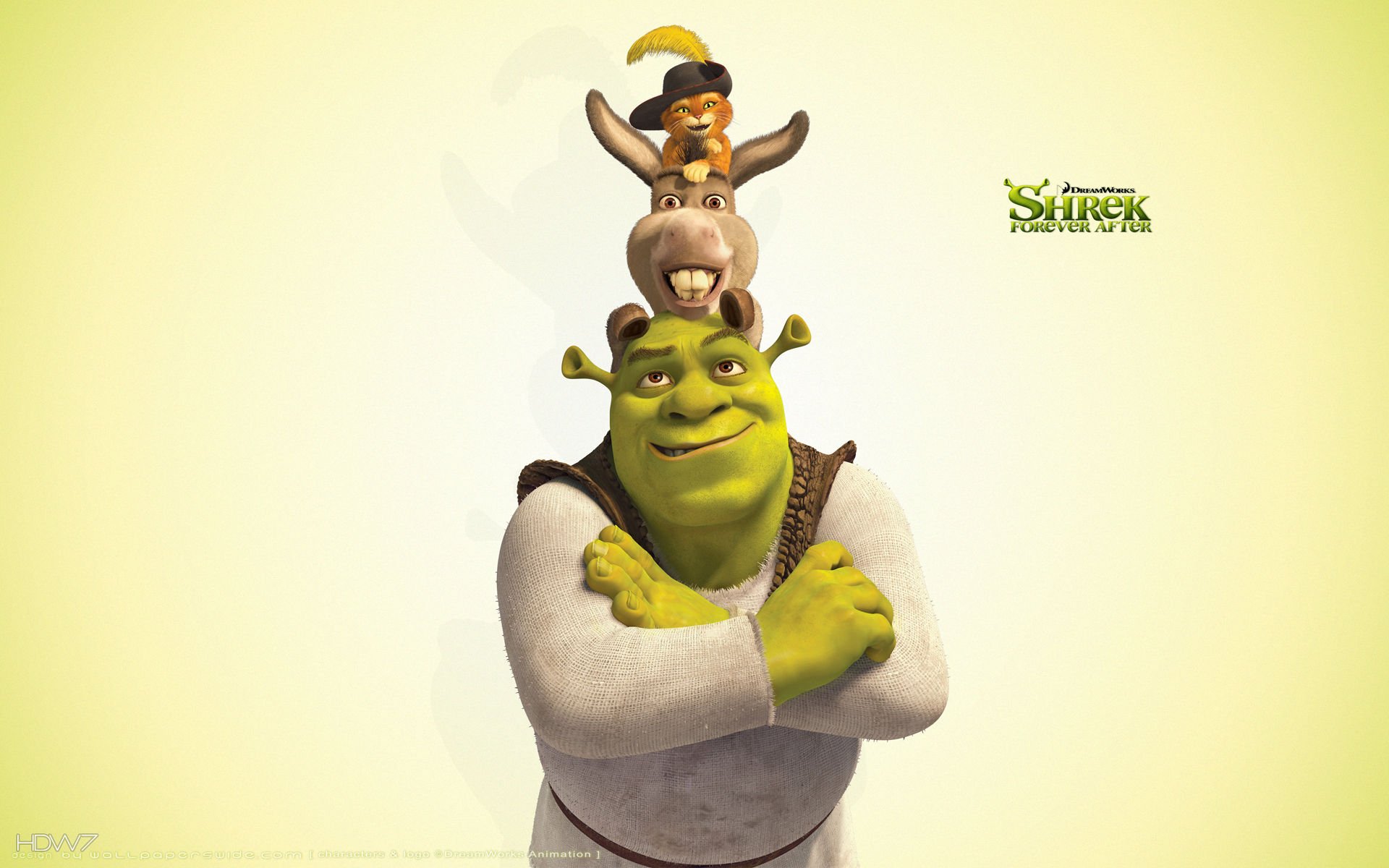 Shrek, ciuchino e Puss, 1920x1200 Full HD+, iMac