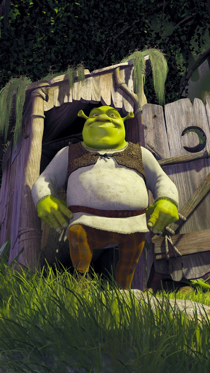 Shrek fuori dalla latrina, 720x1280 Verticale, Mobile