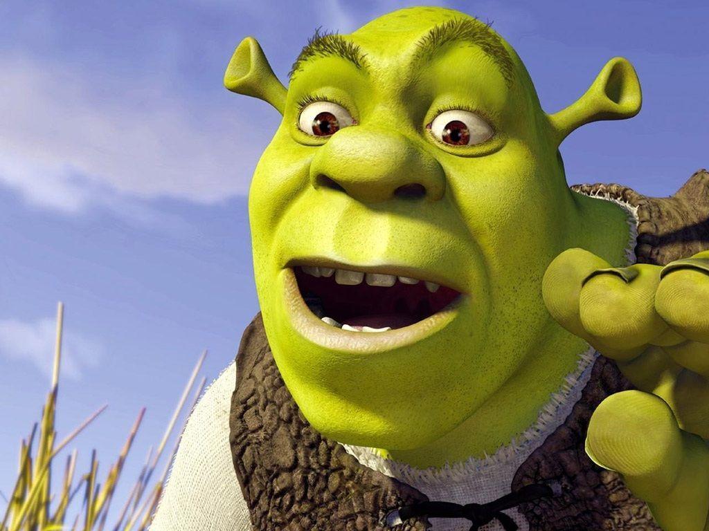 Shrek sorpreso, primo piano, 1024x768 HD, iMac