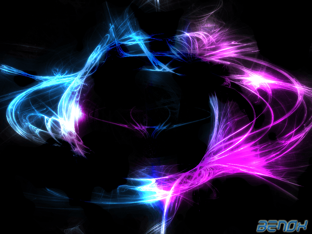 Astratto luci neon blu viola, 1024x768 HD, Desktop