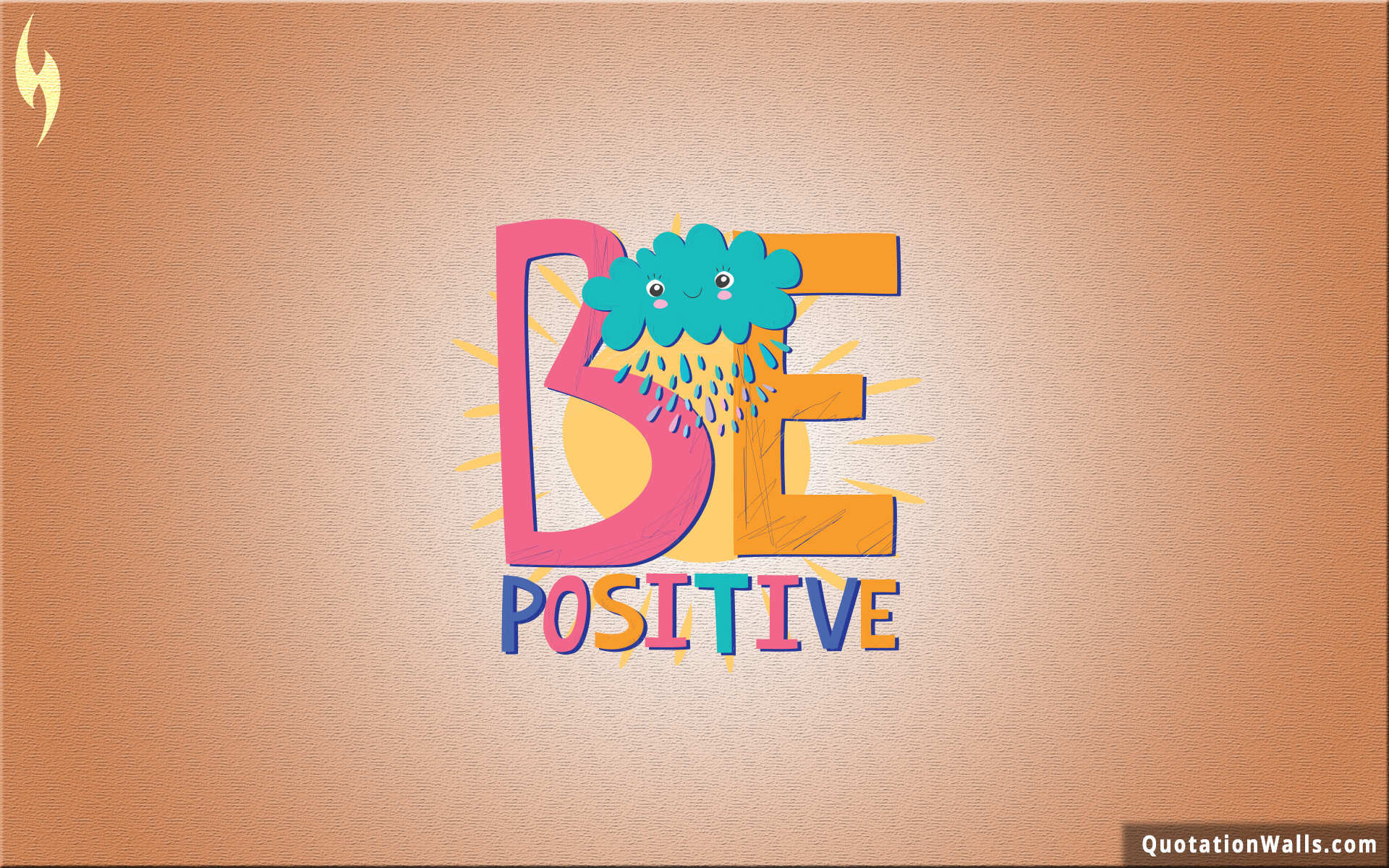 Scritta Be Positive colorata, 1920x1200 Full HD+ WUXGA, Laptop