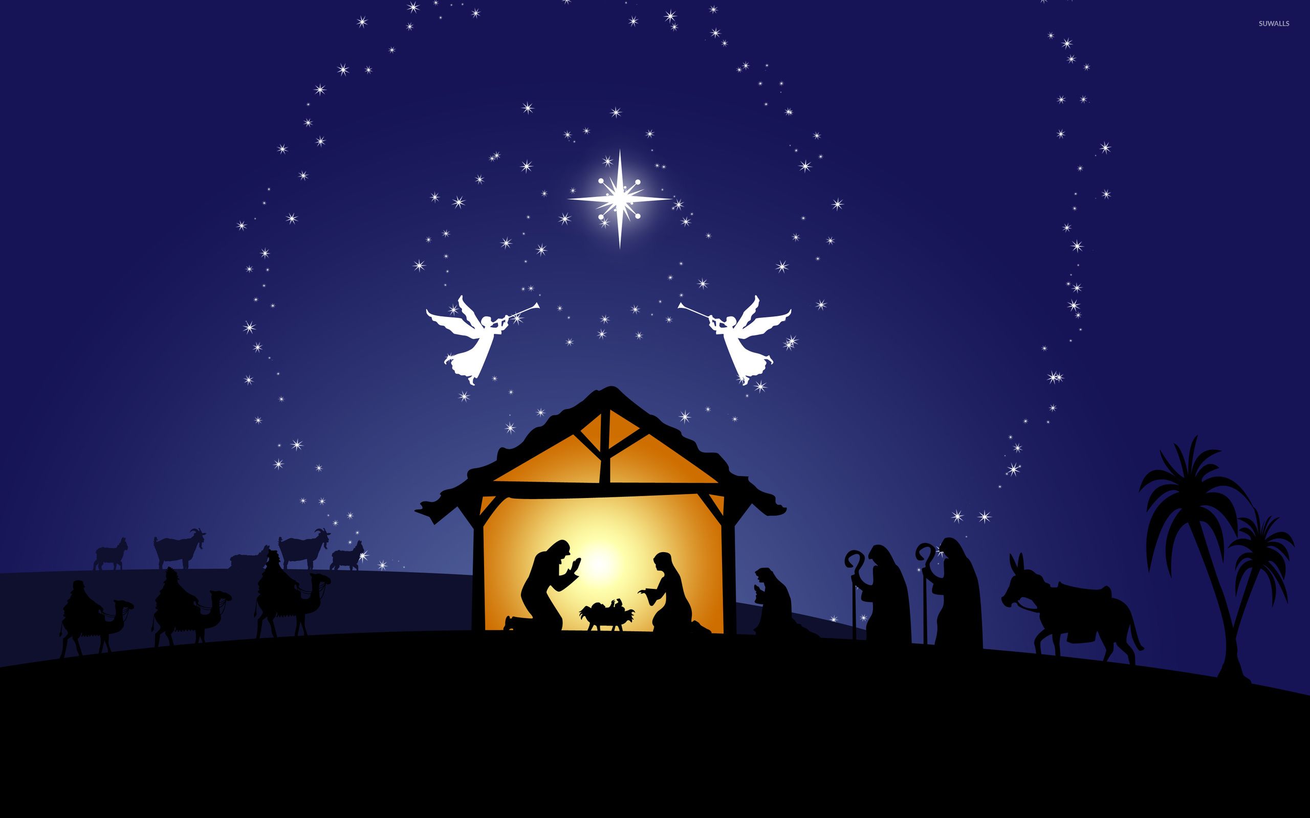 con Silhouette del Presepe, 2880x1800 2K+, Desktop