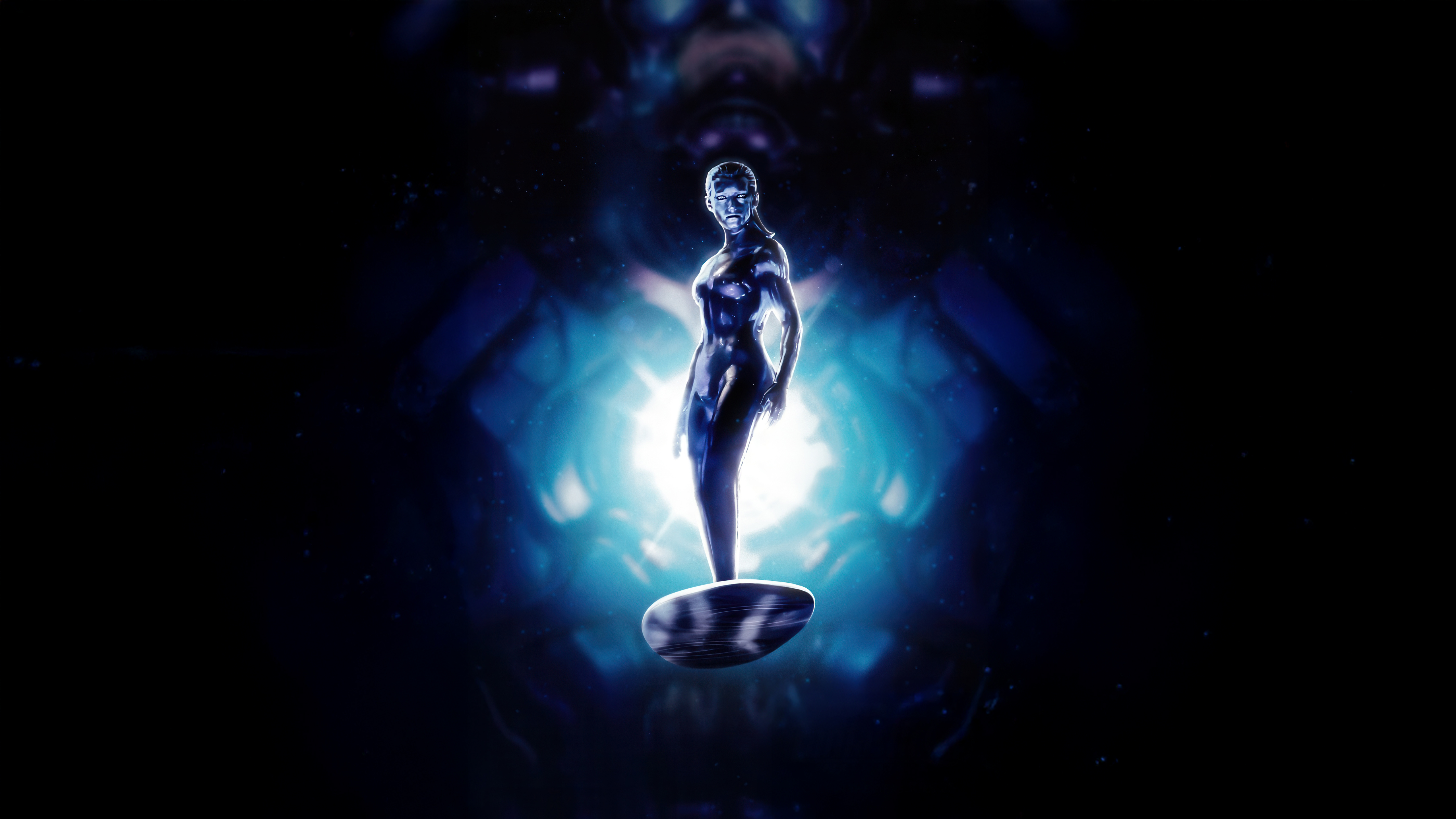 Silver Surfer su tavola cosmica, 5120x2880 Ultra HD, 4K TV