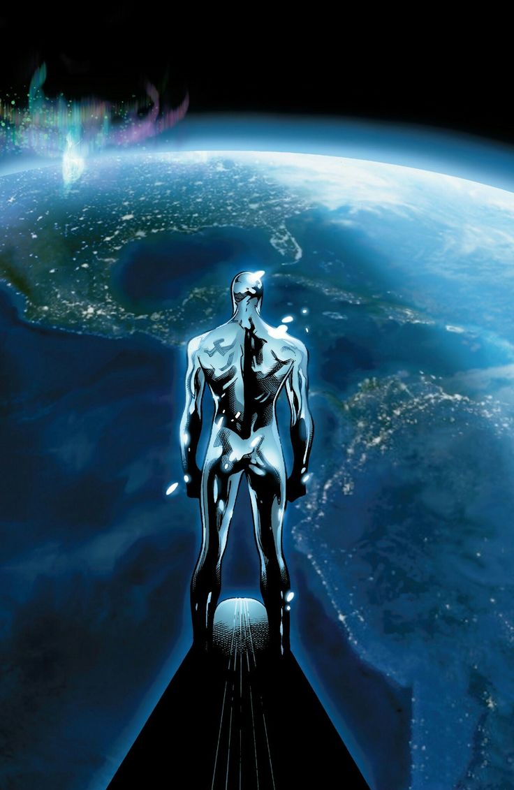 Silver Surfer sopra la Terra, 736x1131 Full HD Verticale, iPhone
