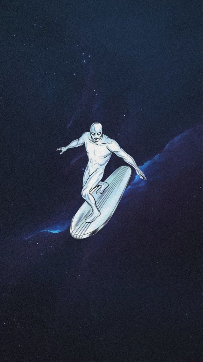 Silver Surfer nello spazio, 676x1200 Verticale, Mobile