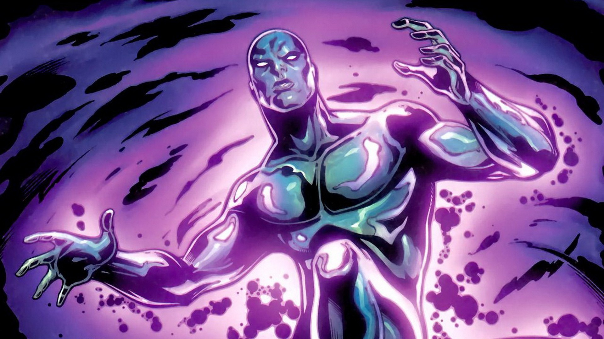 Silver Surfer Marvel viola, supereroi, 1920x1080 Full HD 1080p, Desktop