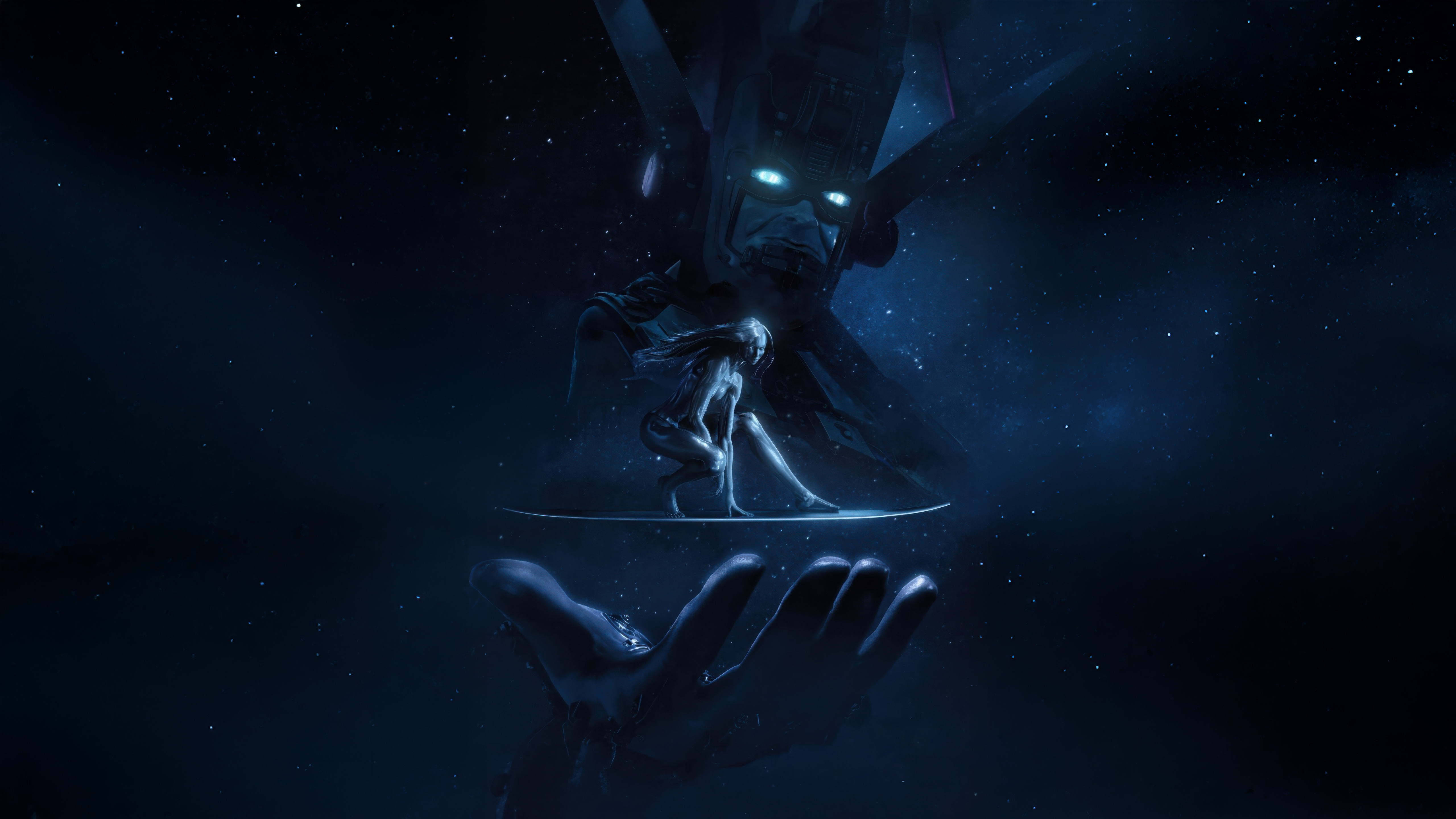 Galactus e Silver Surfer, 5120x2880 UHD, PC 4K