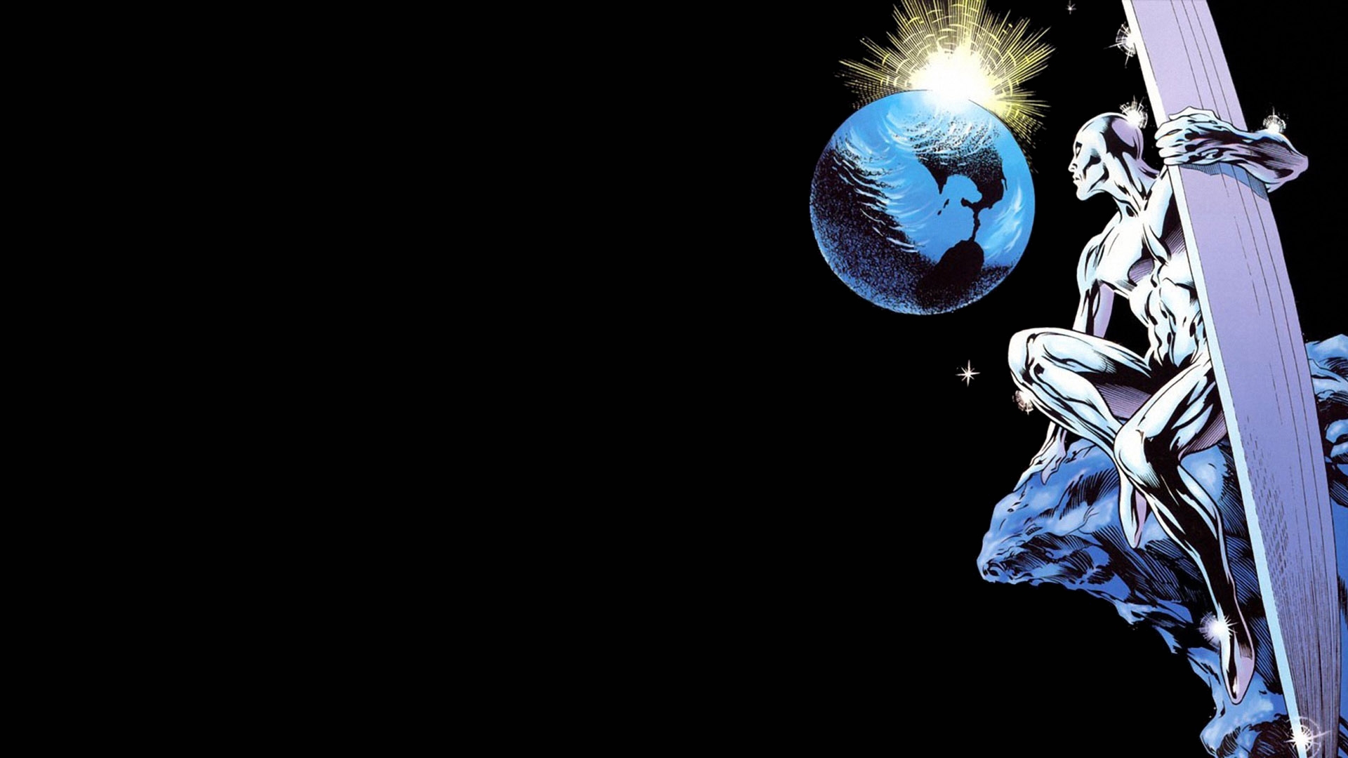 Silver Surfer su tavola cosmica, 1920x1080 1080p, PC Desktop