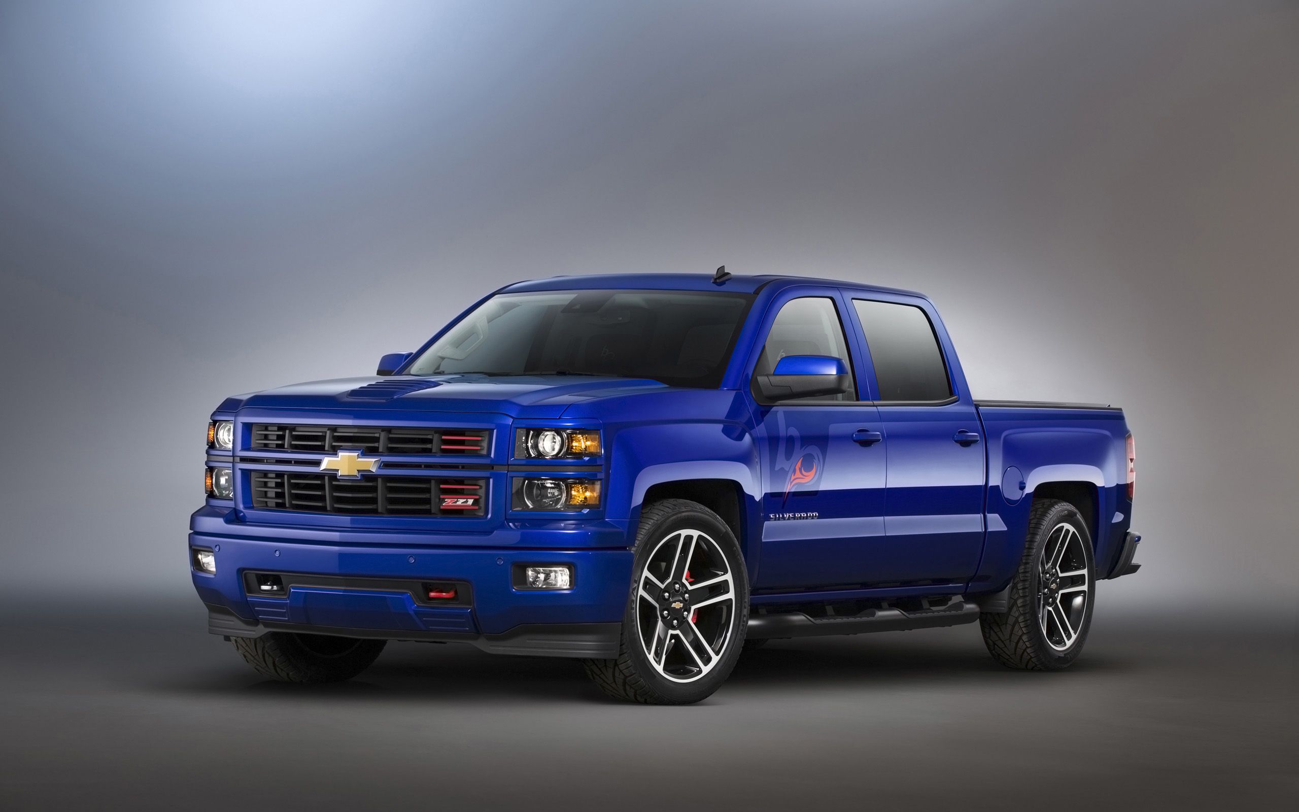 Chevrolet Silverado blu pickup, 2560x1600 WQXGA, PC