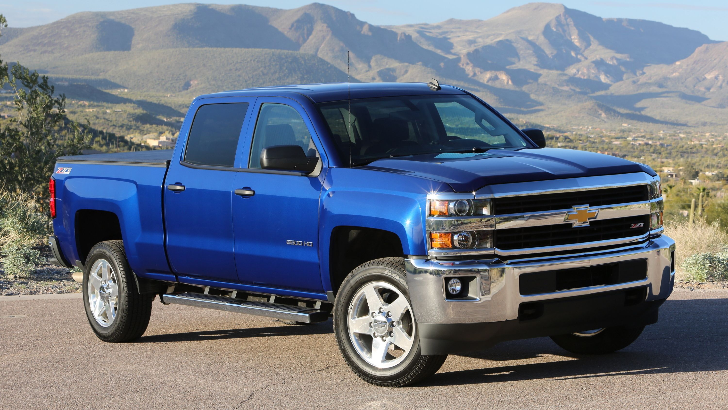 Chevrolet Silverado blu, 3000x1689 2K+, Laptop
