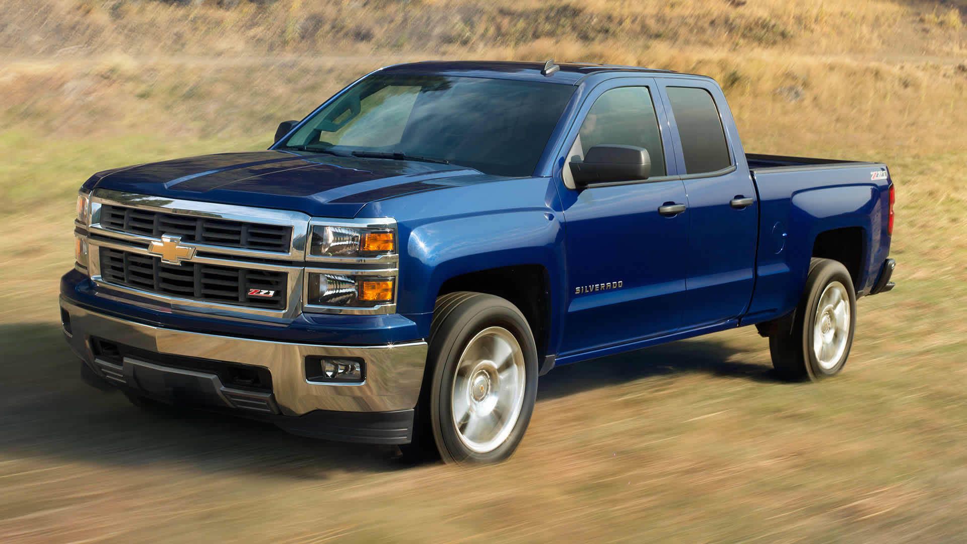 Chevrolet Silverado blu pickup, 1920x1080 Full HD, Desktop