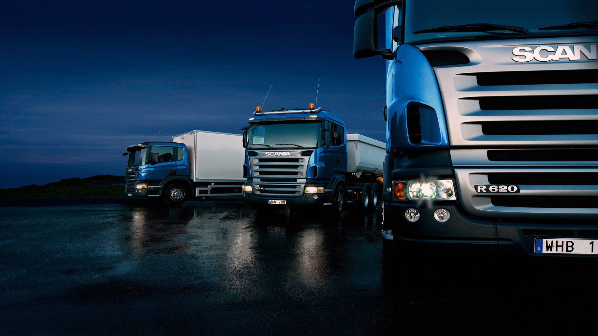 Camion Scania blu, 1920x1080 1080p, PC