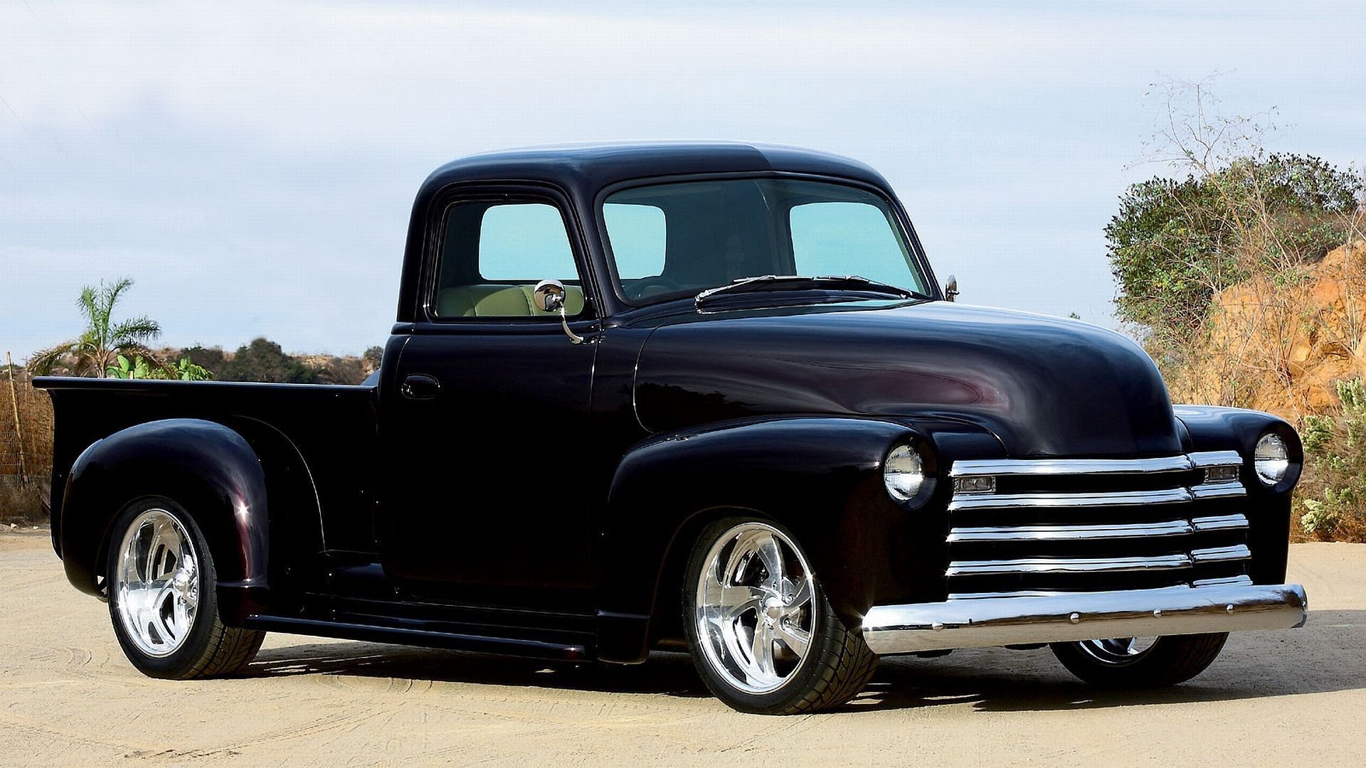 Chevrolet pickup nero classico, 1920x1080 Full HD 1080p, PC