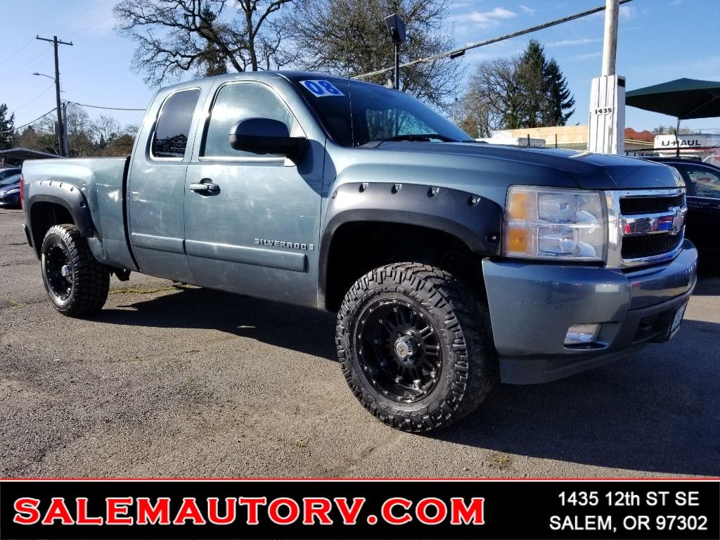 Chevrolet Silverado blu pickup, 1024x768 HD, Desktop