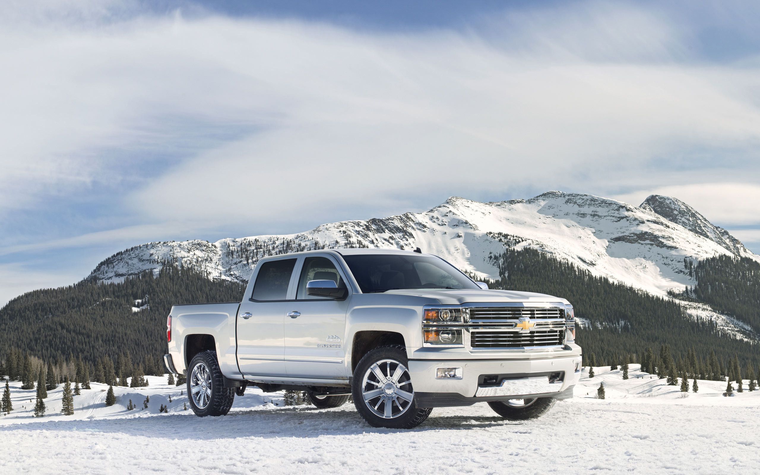 Chevy Silverado bianco neve, 2560x1600 2K, Desktop