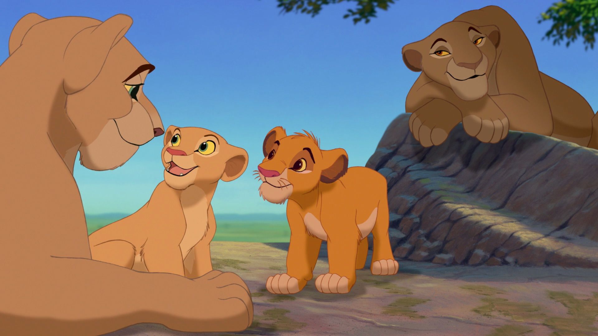 Simba e Nala cuccioli, Re Leone, 1920x1080 Full HD, PC