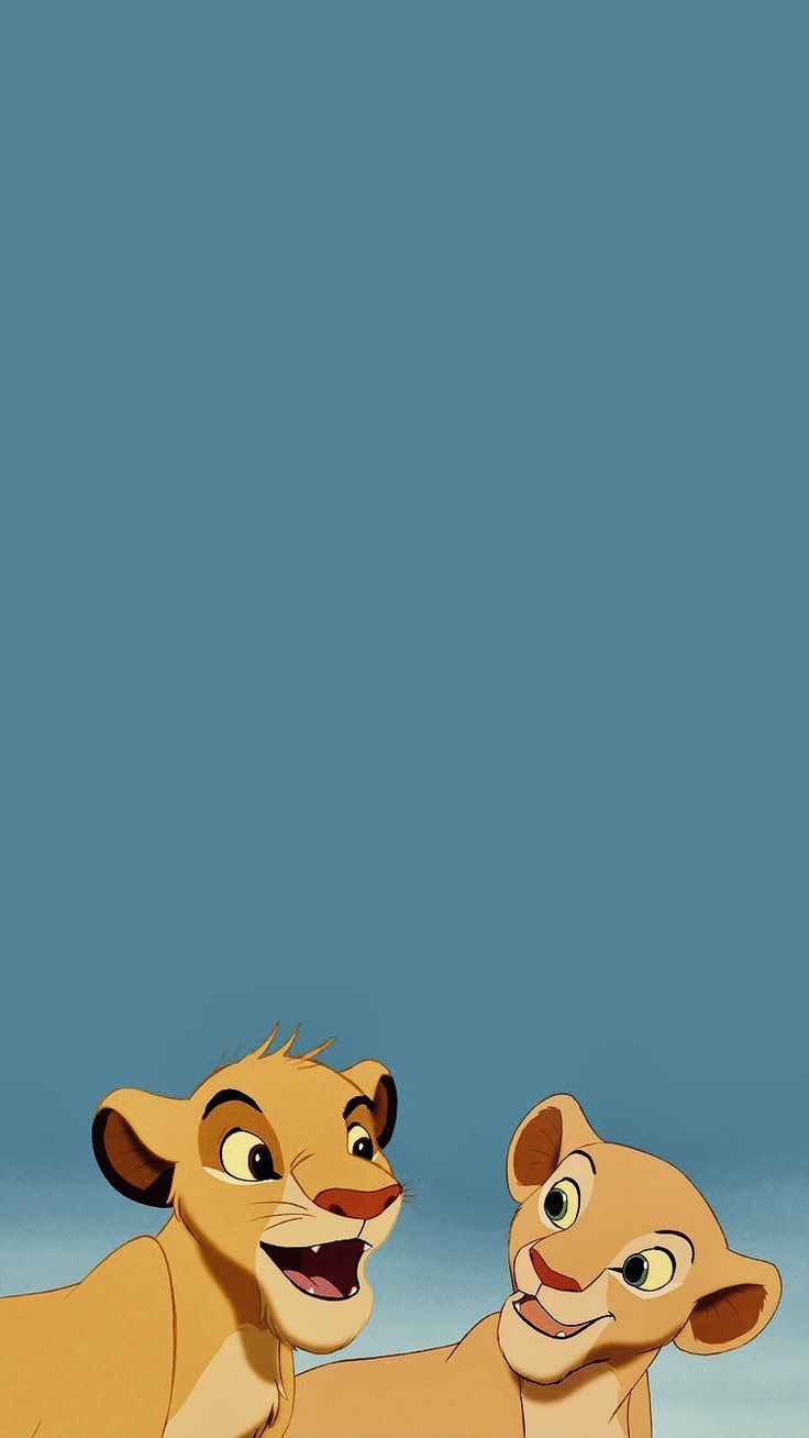 Simba e Nala cuccioli, 736x1308 Verticale, Mobile
