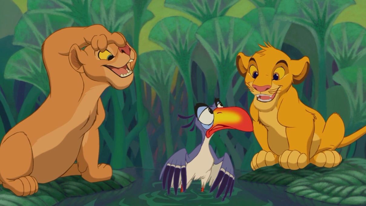 Simba e Nala giovani, Il Re Leone, 1209x680 HD, PC