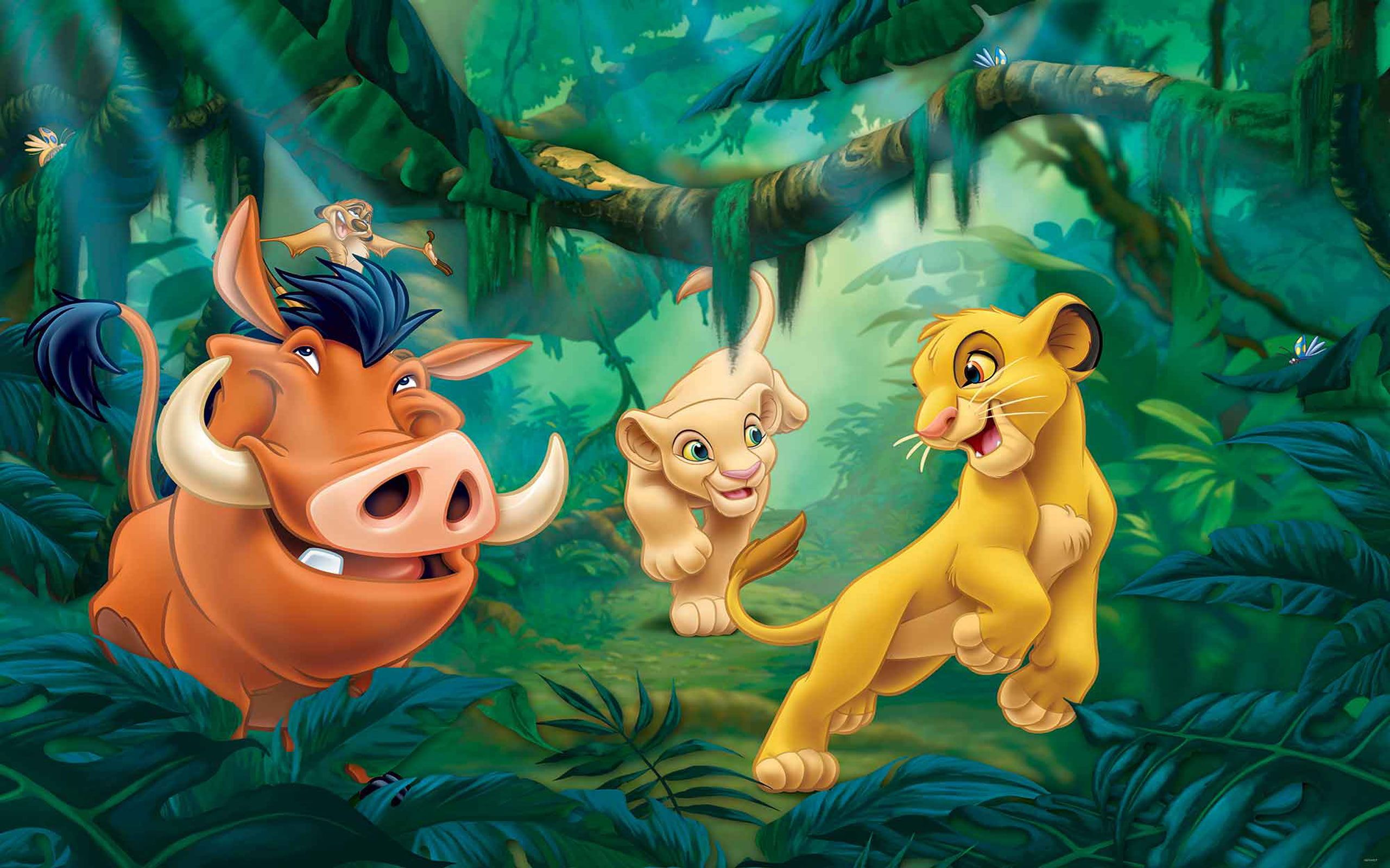 Pumbaa Simba Nala giungla, 2560x1600 2K, Desktop