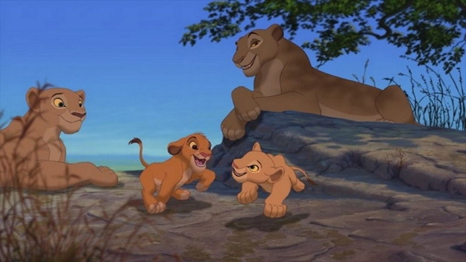 Simba e Nala cuccioli, Re Leone, 1920x1080 Full HD, PC