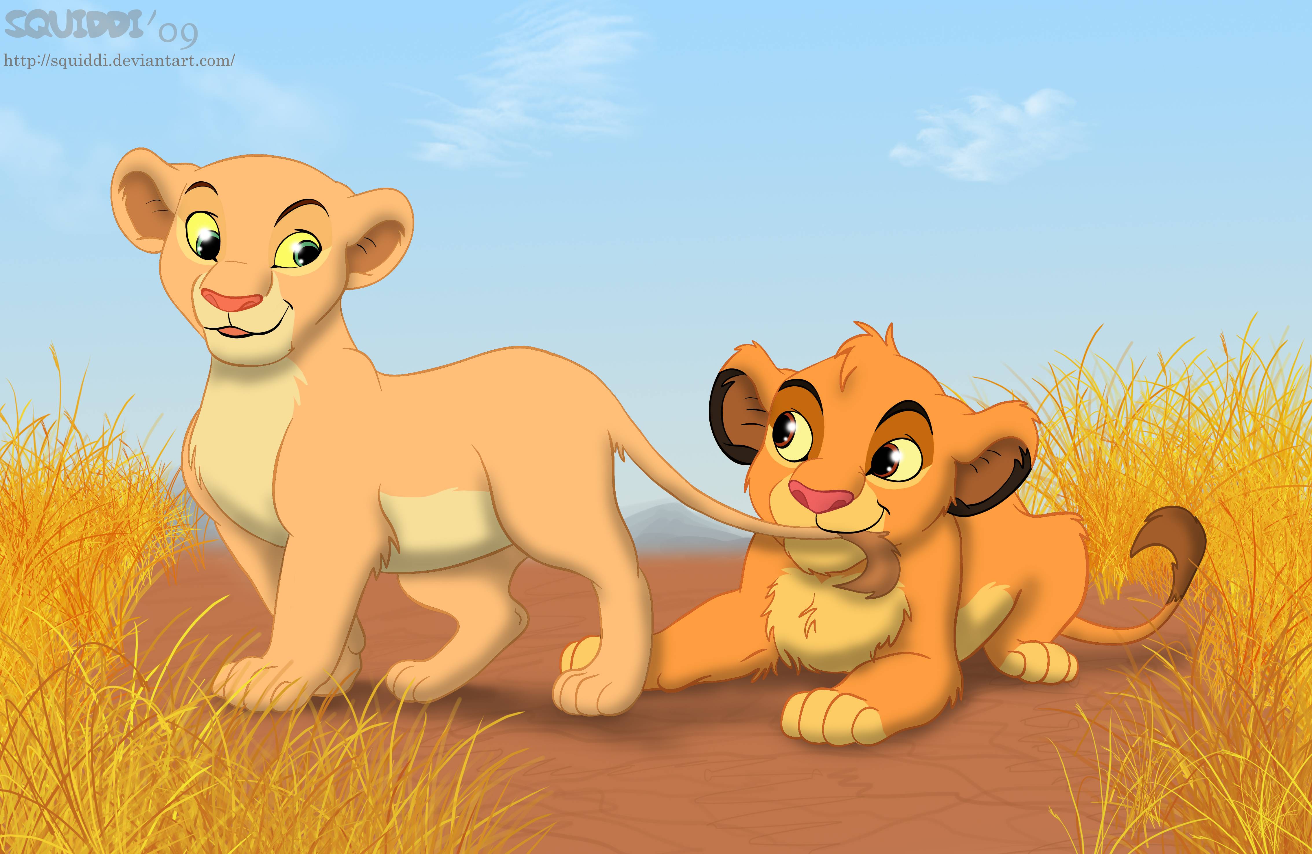 Simba e Nala cuccioli, 4535x2953 UHD, PC 4K