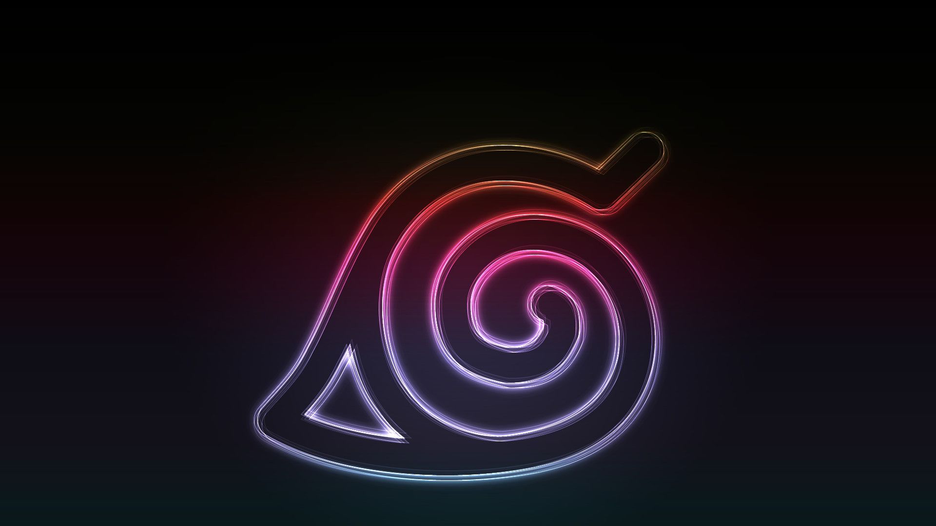 Simbolo Konoha Naruto neon, 1920x1080 Full HD, Laptop