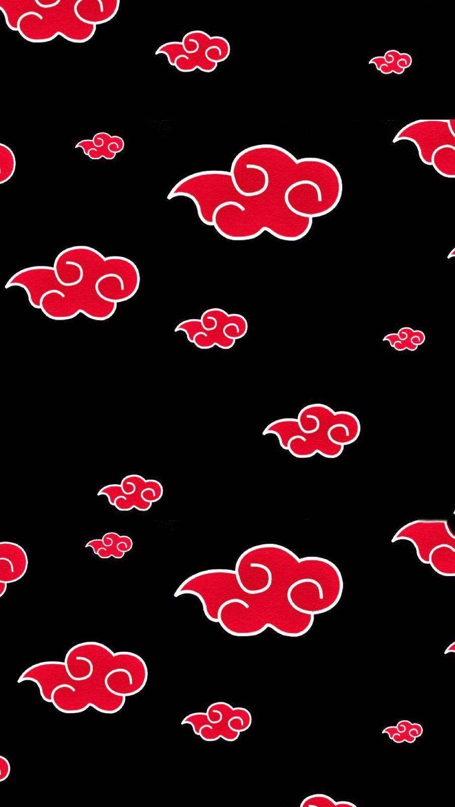 Nuvole rosse Akatsuki Naruto, 903x1600 Verticale, Telefono