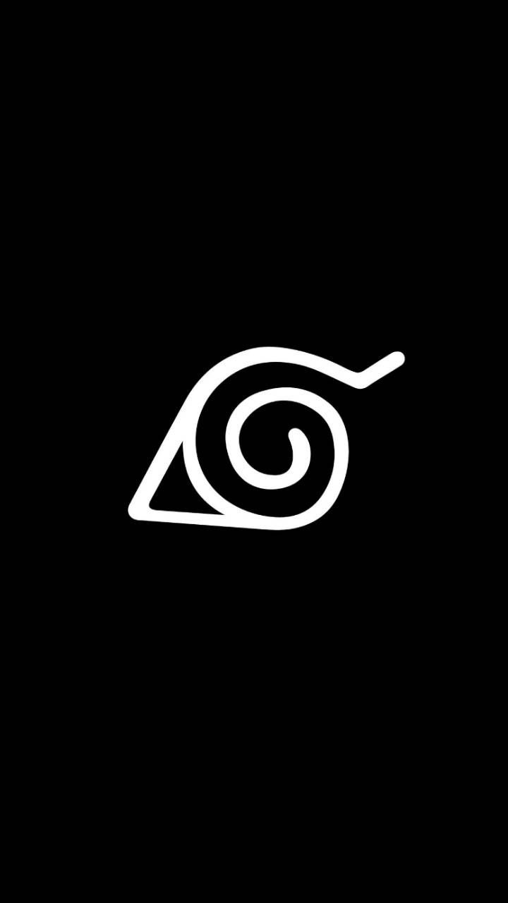 Simbolo Konoha Naruto bianco, 720x1280 Full HD Verticale, iPhone