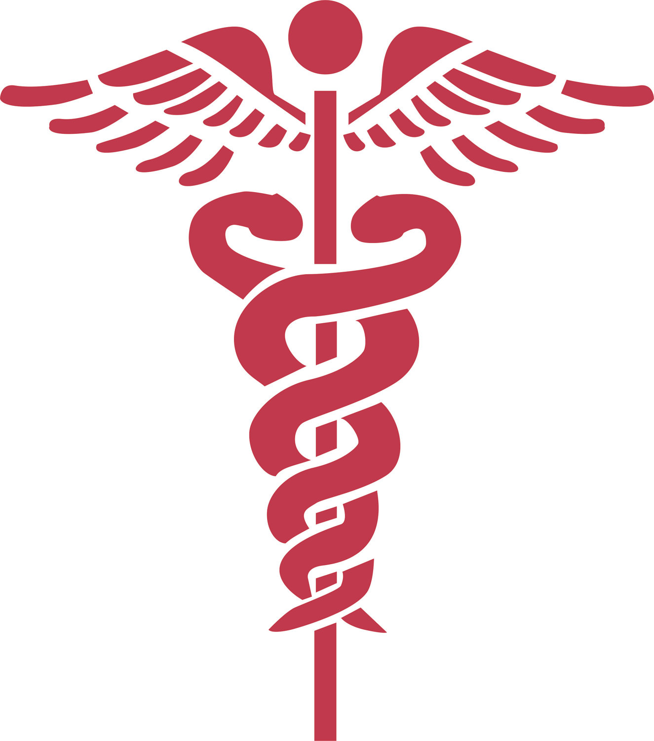 Caduceo simbolo medico rosso, 1325x1500 Full HD Verticale, iPhone
