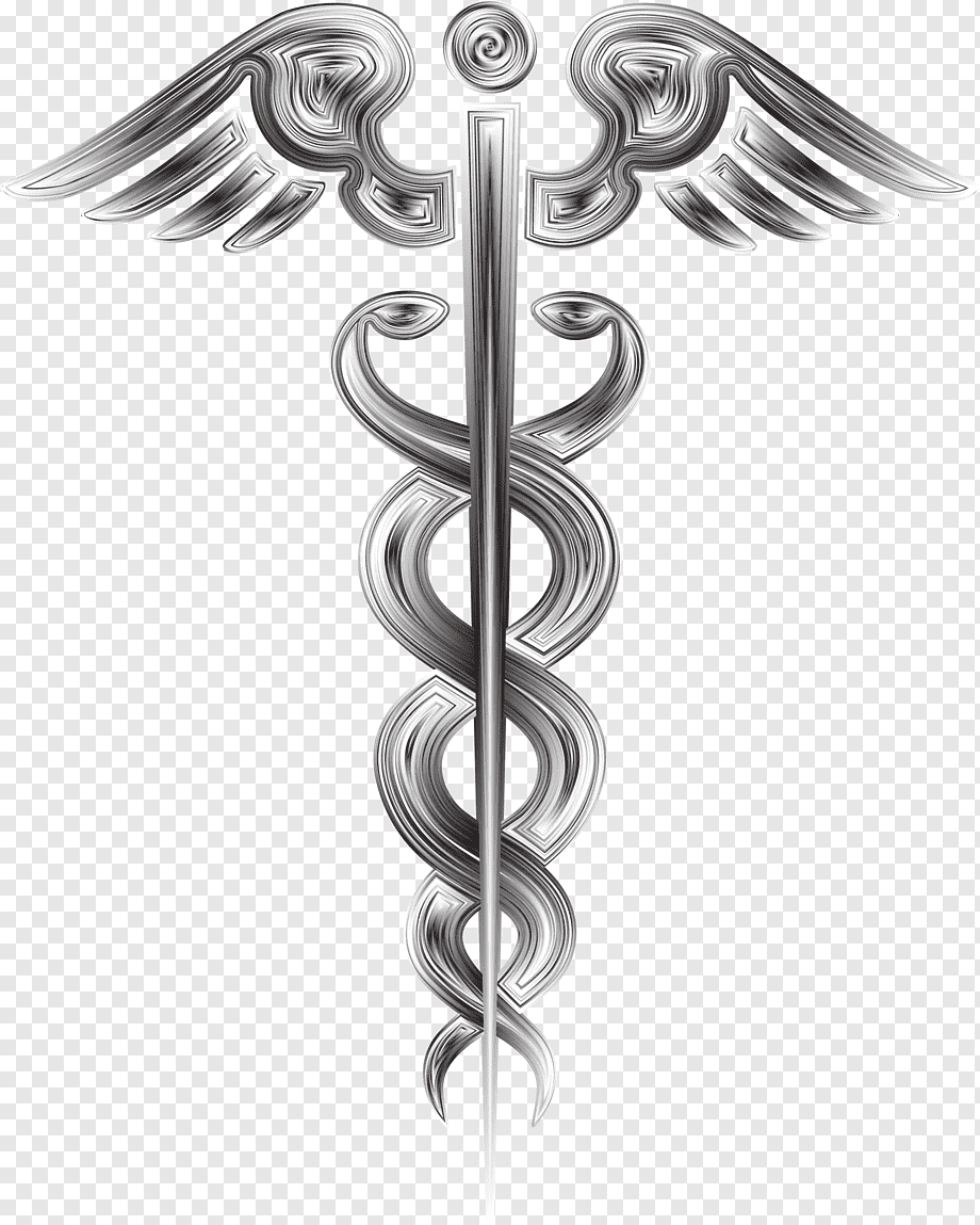 Caduceo argento simbolo medicina, 920x1149 Full HD Verticale, Smartphone