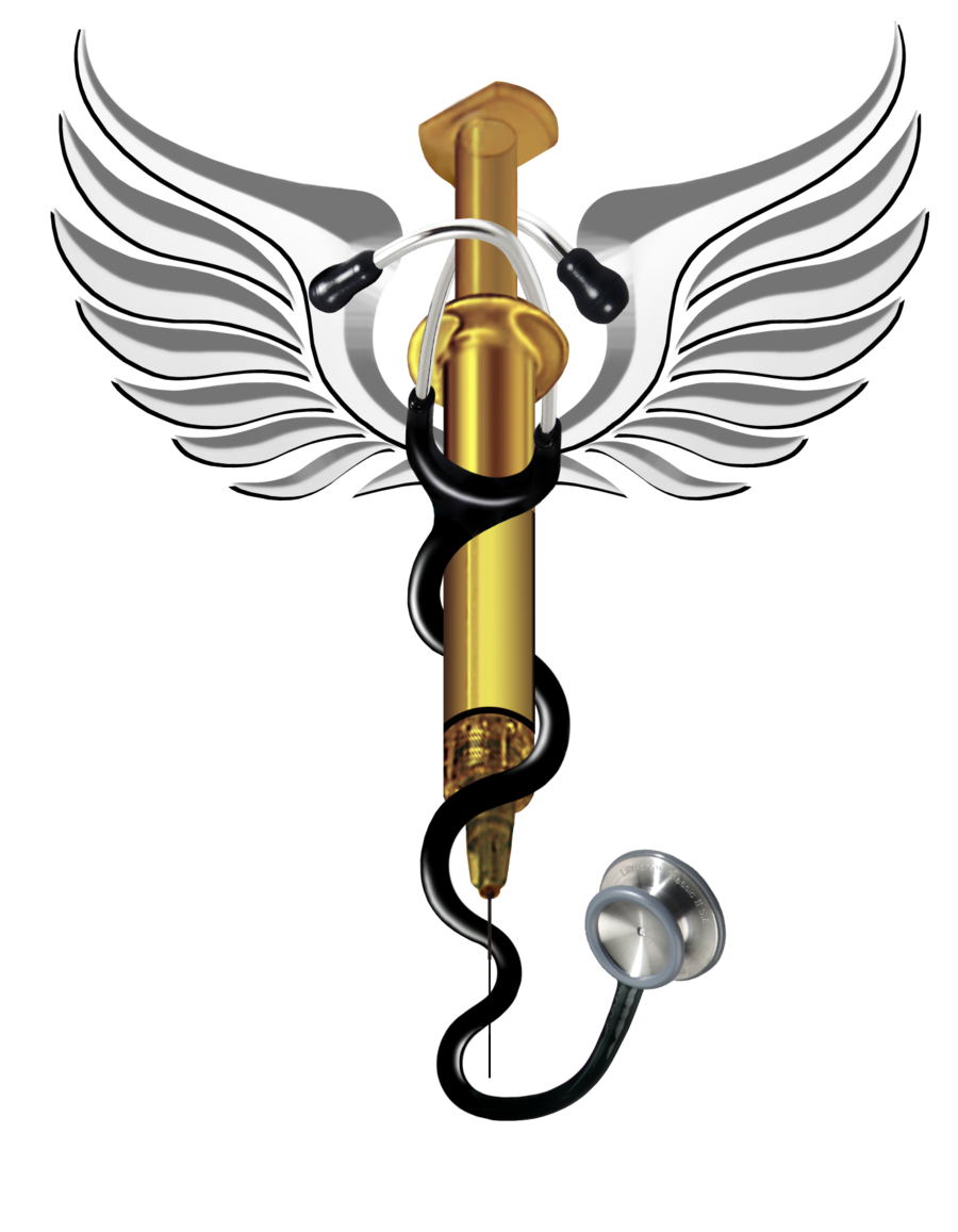 Simbolo medico dorato alato, 900x1157 Full HD Verticale, Smartphone