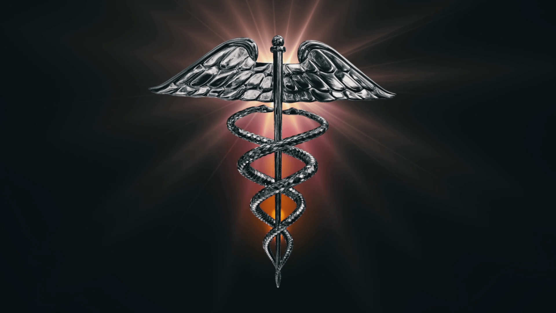 Simbolo caduceo con luce, 1920x1080 1080p, Desktop