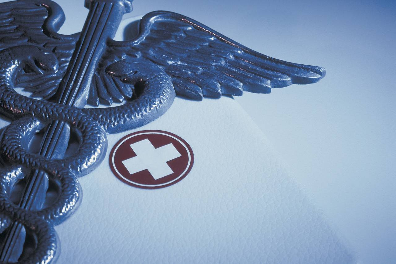 Caduceo simbolo medico blu, 1280x853 HD, Desktop