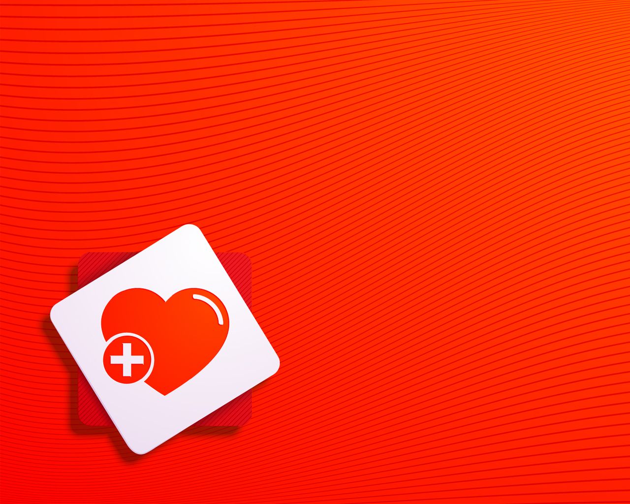 Simbolo cuore medico rosso, 1280x1024 720p, Laptop