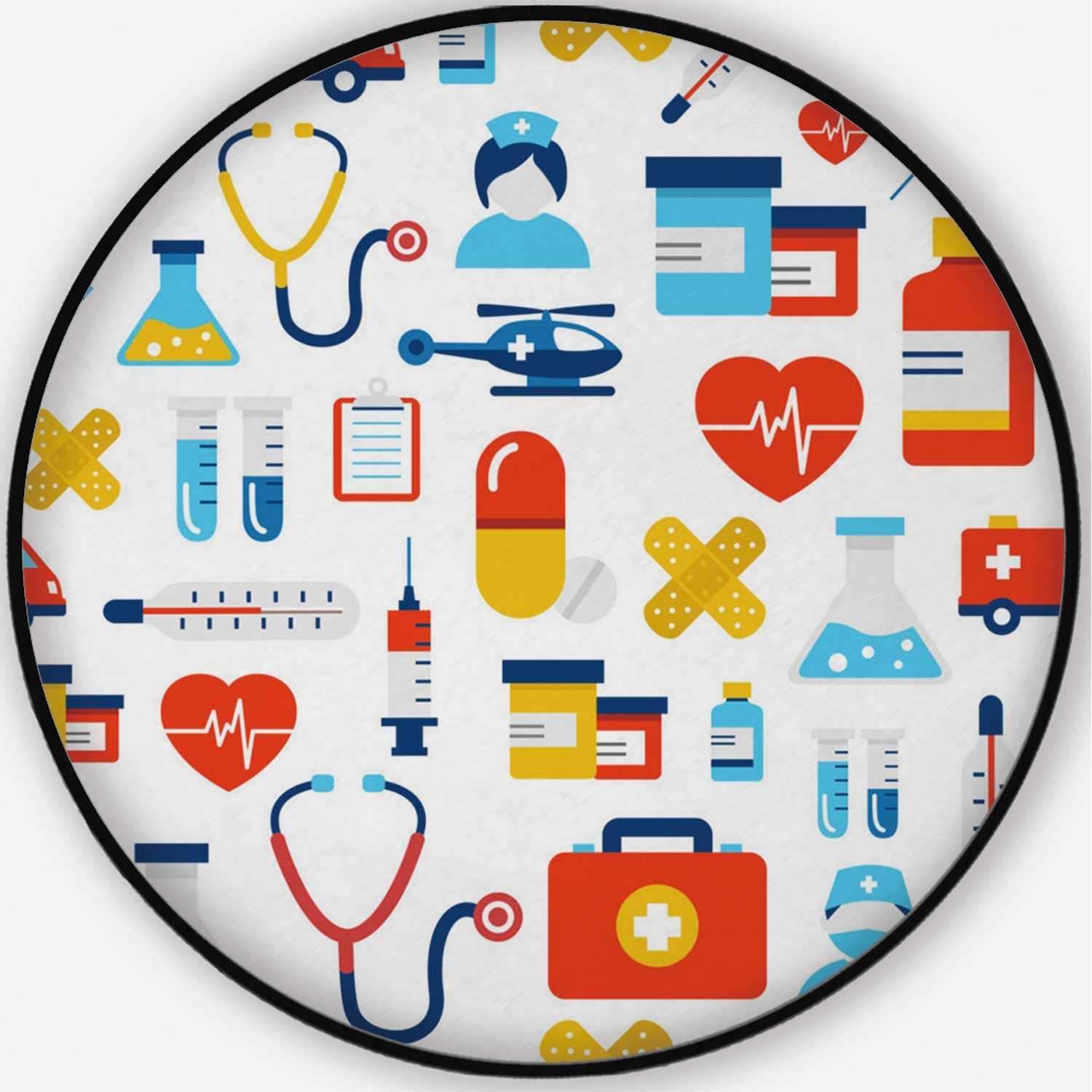 Icone mediche colorate pattern, 1500x1500 720p, Acer Nitro