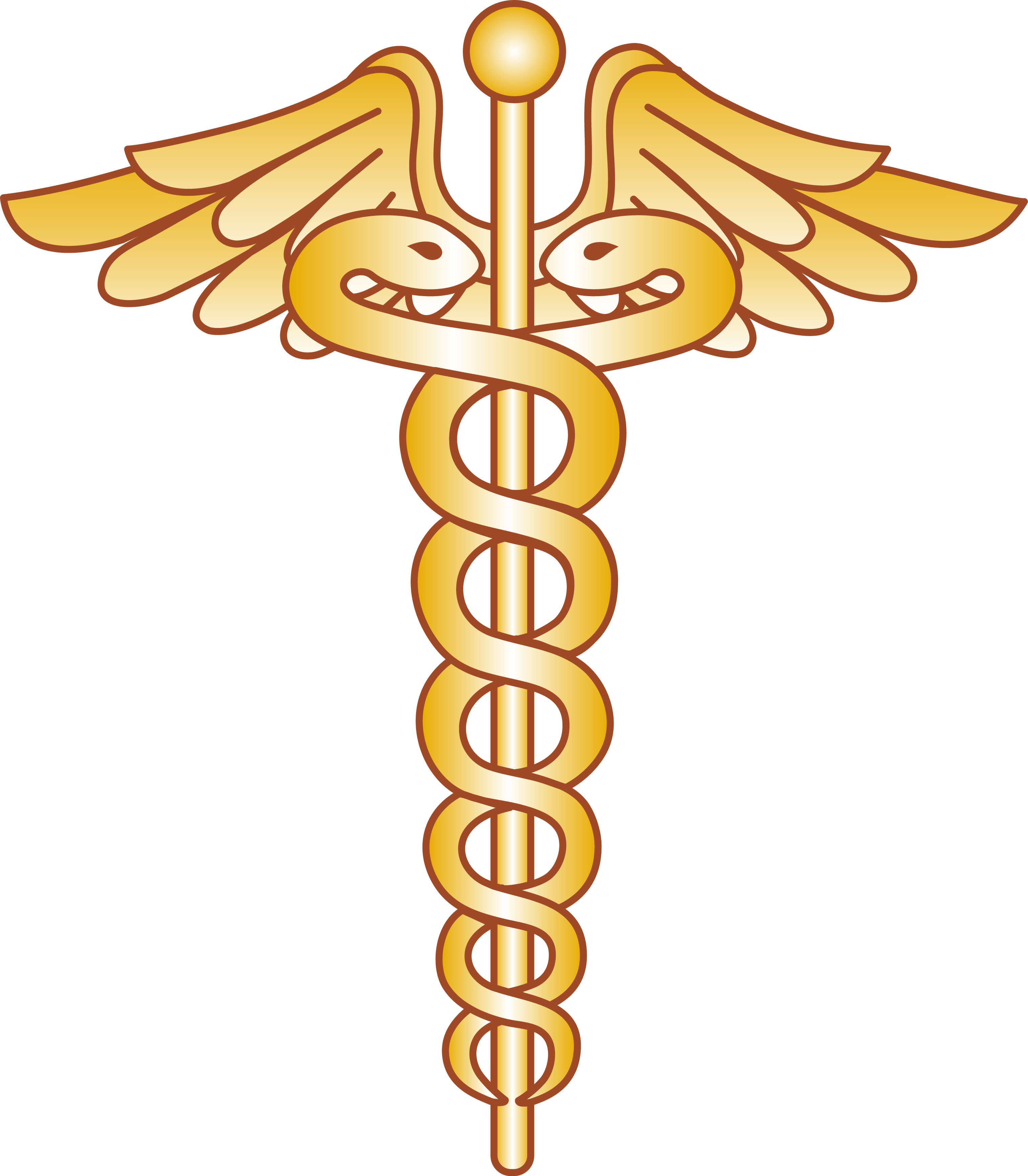 Caduceo dorato simbolo medico, 3034x3471 Full HD Verticale, Smartphone