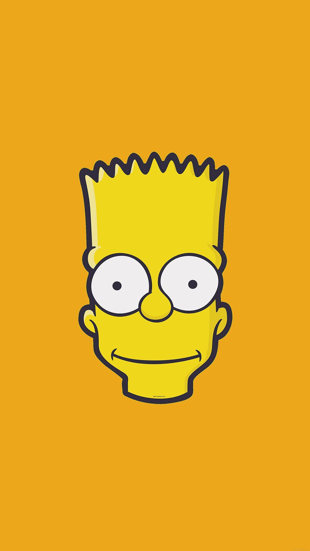 Bart Simpson volto minimal, serie animata, 1080x1920 Full HD Verticale, iPhone Air