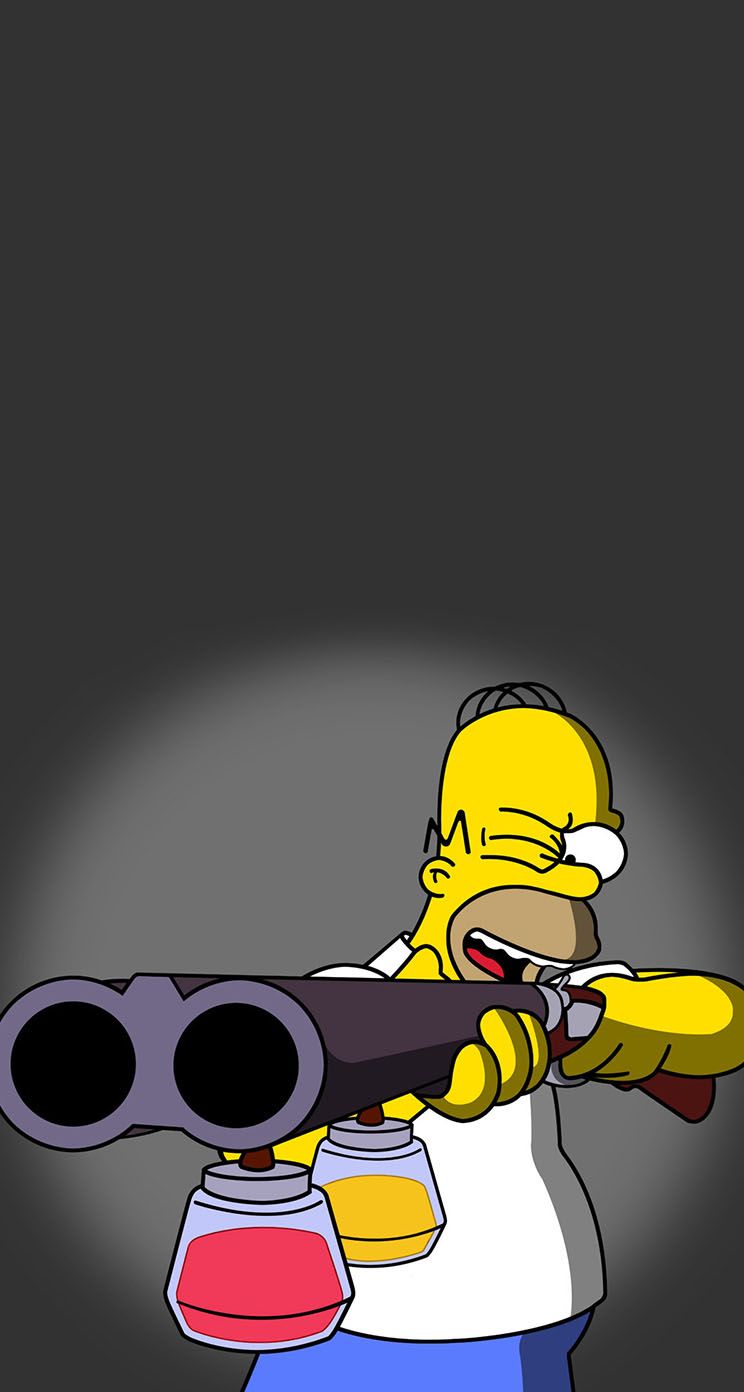Homer Simpson con ciambella, 1080x1920 Full HD Verticale, iPhone Air